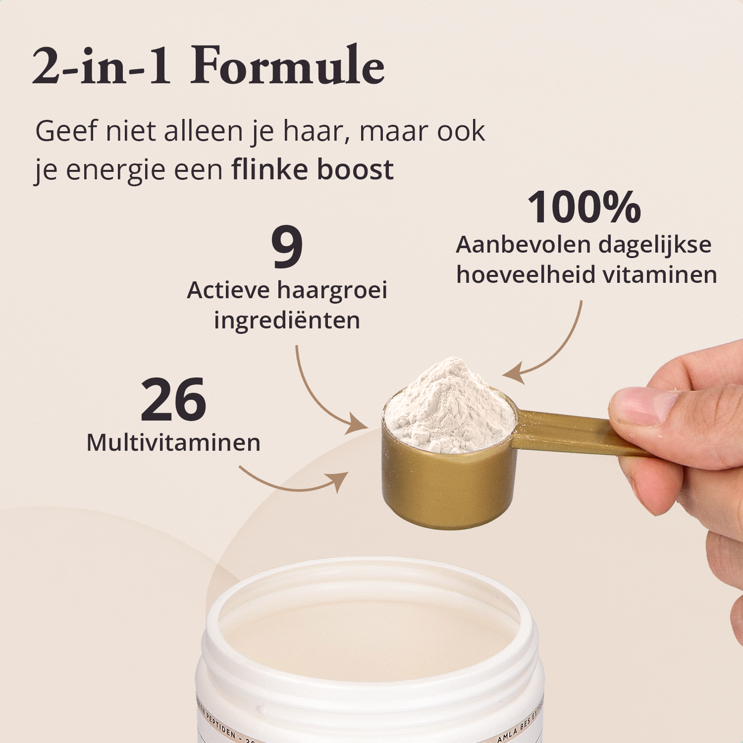 Lujaine Hair Food tegen haaruitval en het stimuleren van haargroei