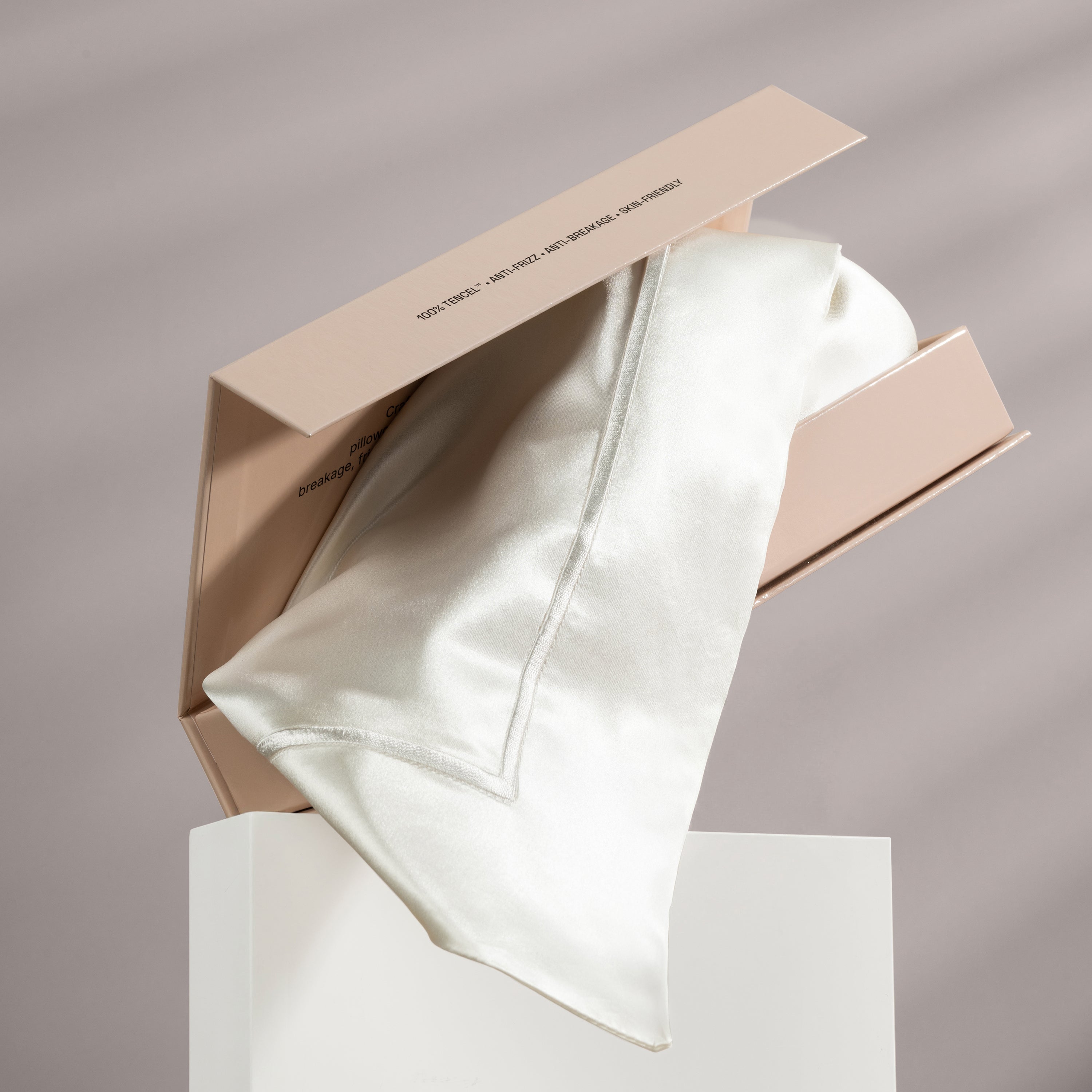22 Momme Moerbei Zijden Kussensloop 60x70 cm – Oxford Style met TENCEL™ van Lenzing | Ecru Wit