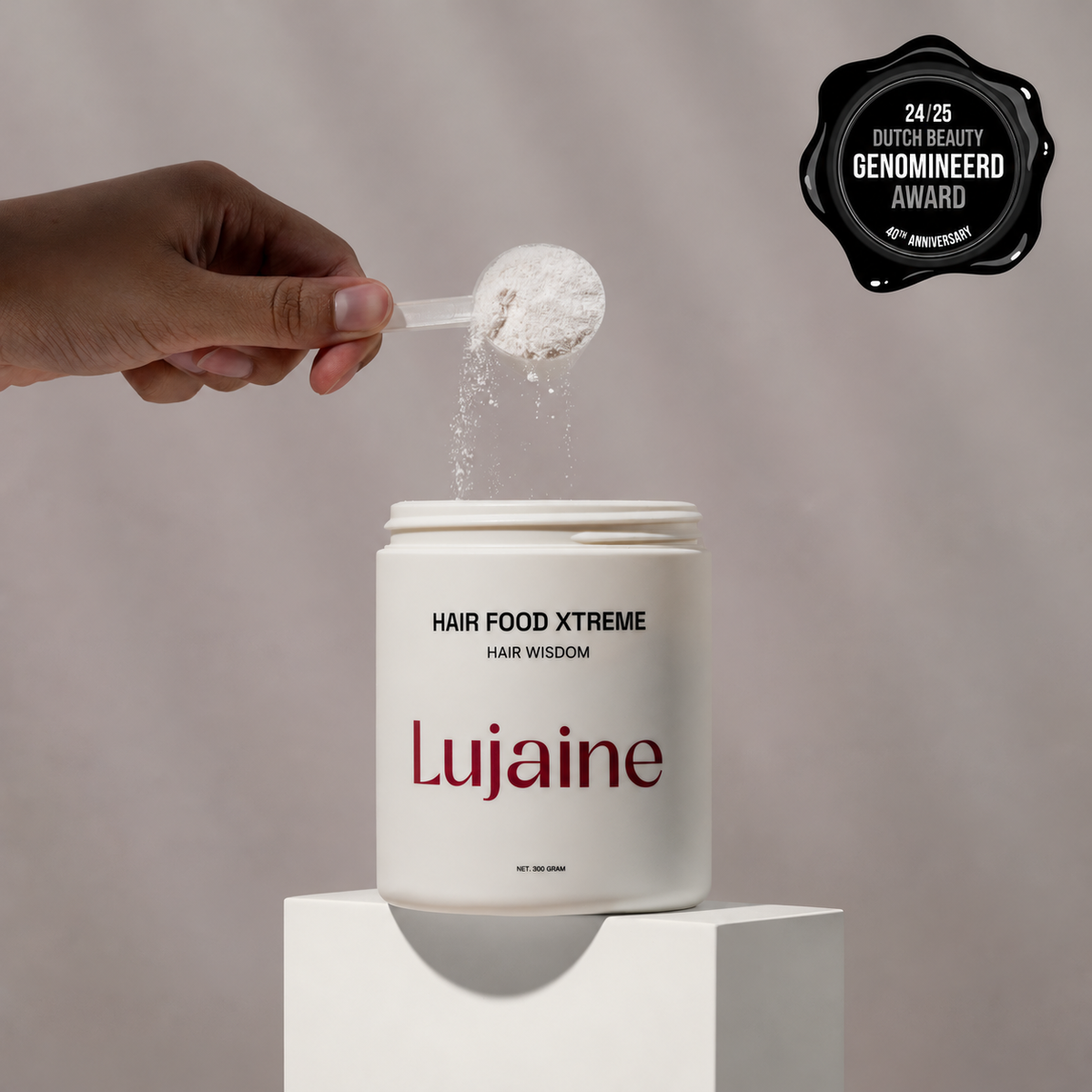 Lujaine Hair Food tegen haaruitval en het stimuleren van haargroei